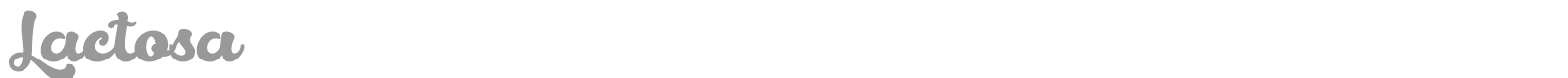 Lactosa font preview